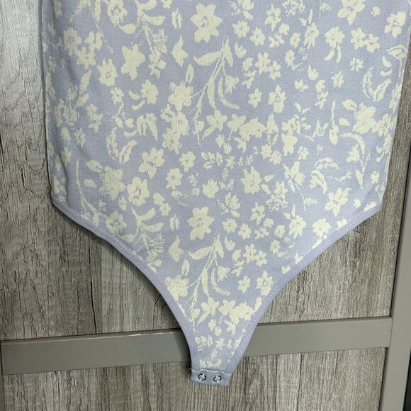 Free People Intimately Bodysuit Size M / L Floral Lavender Color - Picture 2 of 8